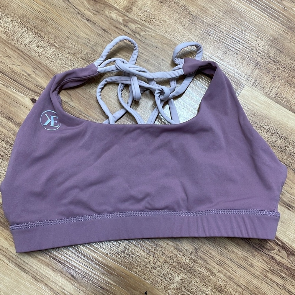 Two Tone Purple Sports Bra
